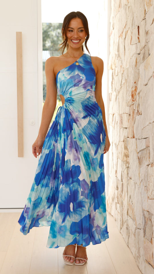 Sienna | Vestido maxi elegante con cortes