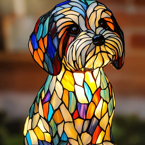 Papouille | Lámpara para perro Magisk en vidrio de colores