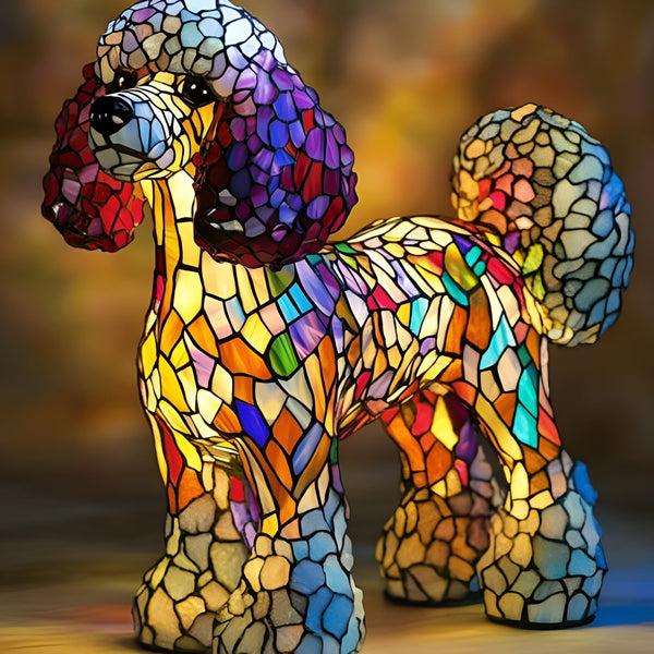 Gigi  | Lámpara para perros Magisk de vidrio coloreado