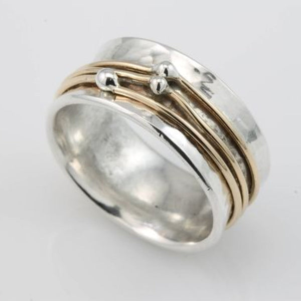 SHINE | Anillo vintage en plata con baño de oro