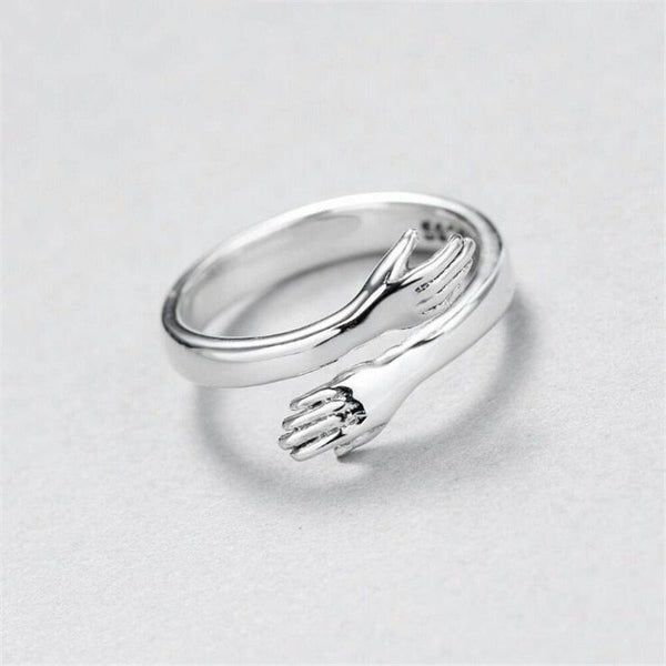 Anillo Ajustable Hug de Plata