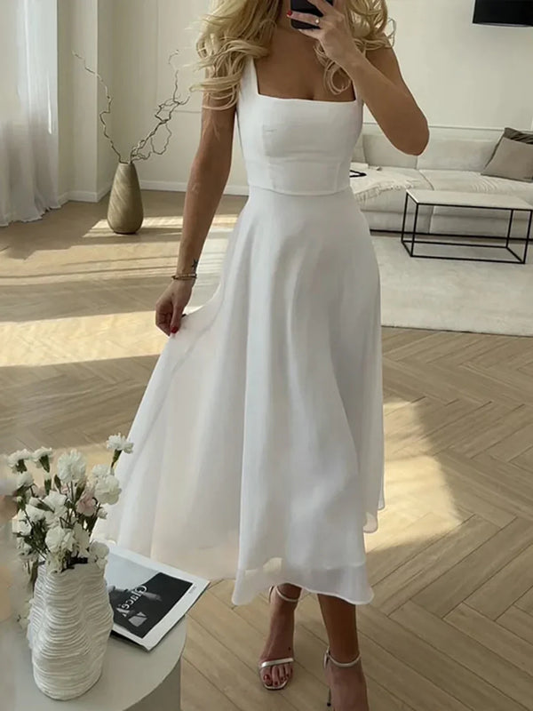 Sofia |Vestido largo elegante de tirantes