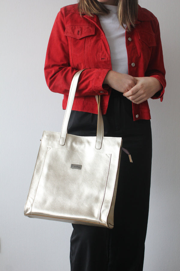 Bolso de Mano María Dorada