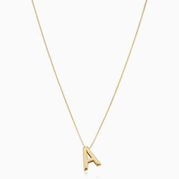 Collar con inicial y letra de amor | Oro