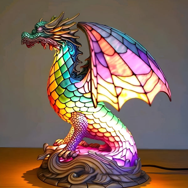 Ignis | Lámpara dragón Magisk en vidrio de colores