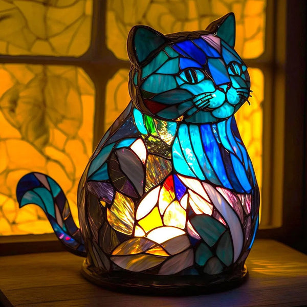 Nala | Lámpara mágica para gatos de vidrio colorido