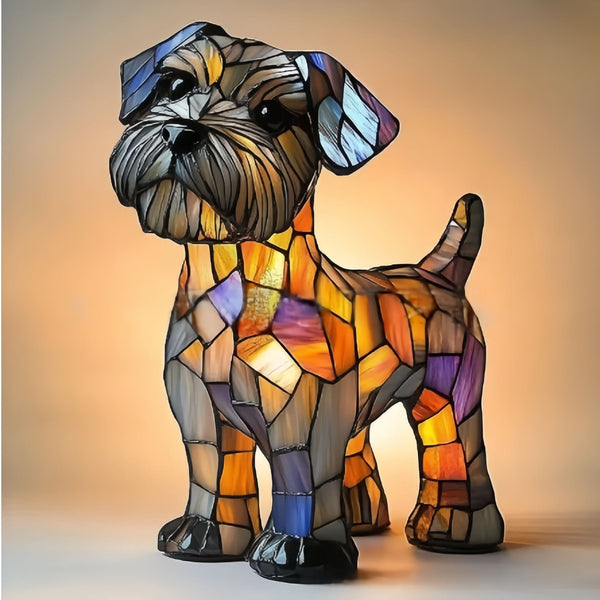 Rocky | Lámpara para perro Magisk de vidrio coloreado