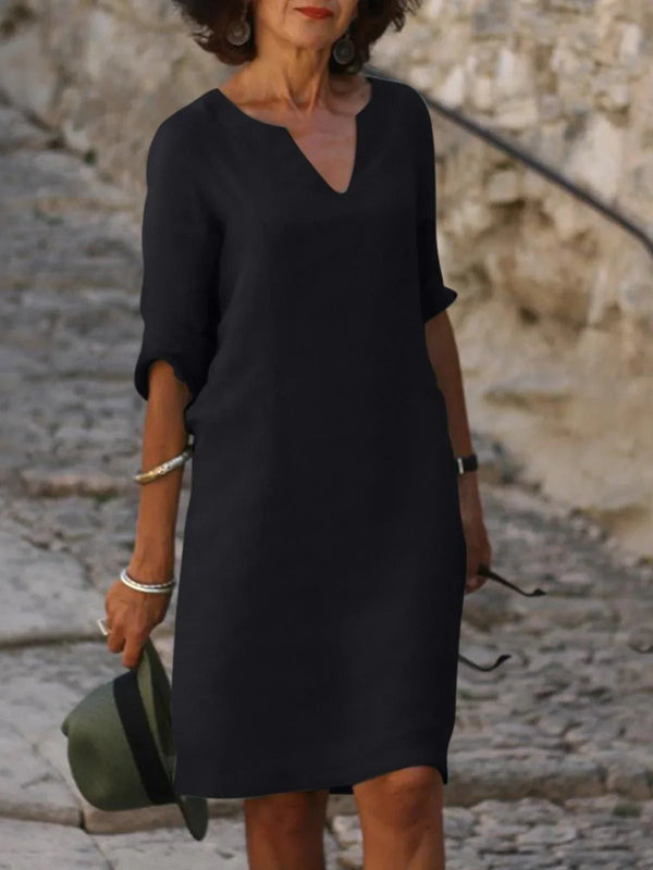 Saoirse™ - Vestido con escote en pico que oculta el vientre