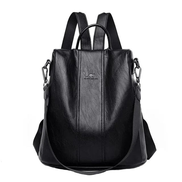 Mochila de PU de cuero premium y segura